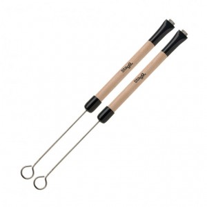 Stagg SBRU-20WM Telescopic Wire Brushes with Wooden Handle